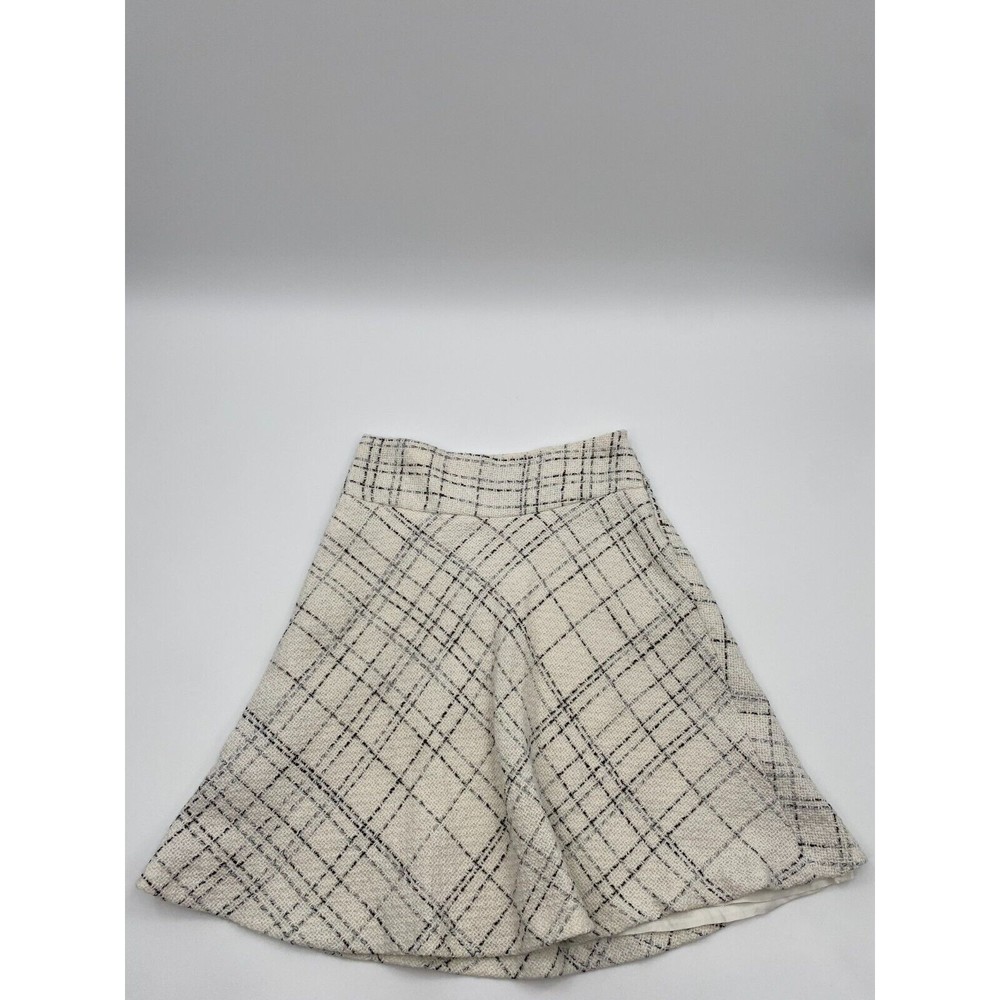Zara A-Line Plaid Skirt